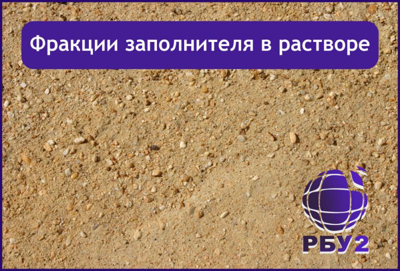 Заполнители для растворов