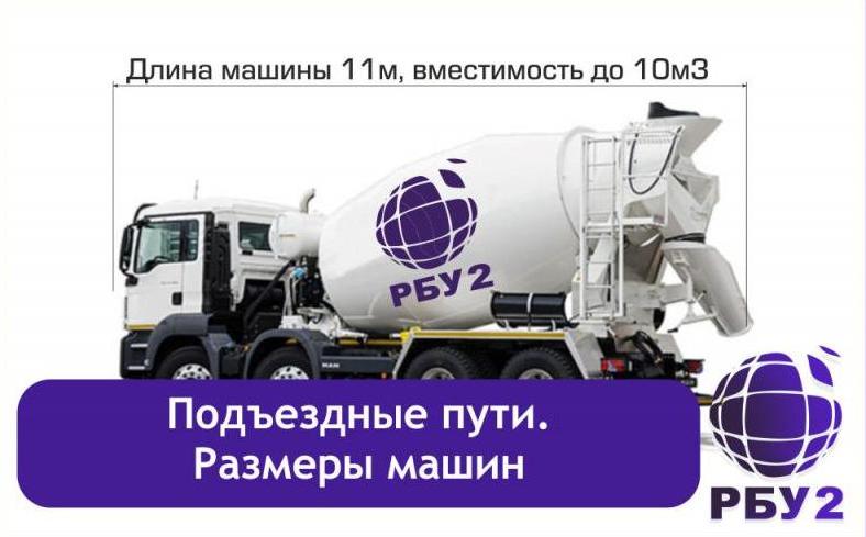 Доставка бетона. Подъездные пути
